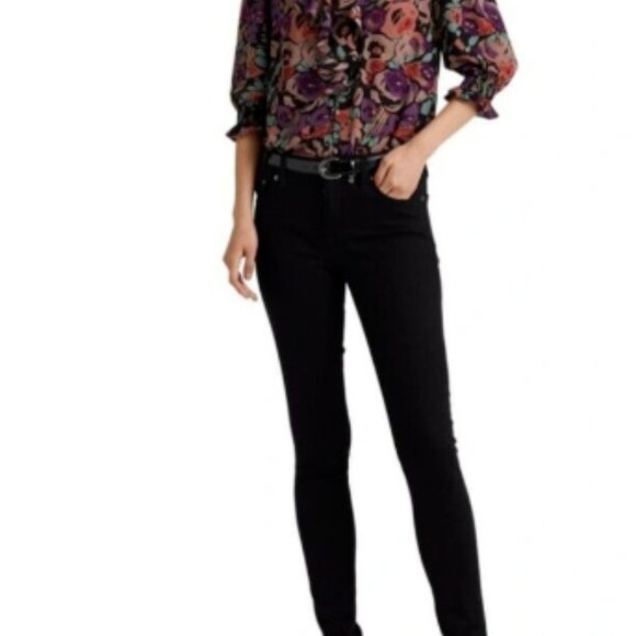 Ralph Lauren Women's Floral Crepe Blouse Blue Size 2X main image 0
